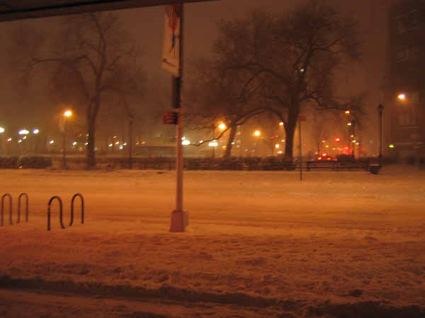 The aftermath of this winter's blizzard in NY.